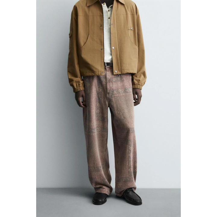 БРЮКИ BAGGY FIT С ПРИНТОМ «БАНДАНА»