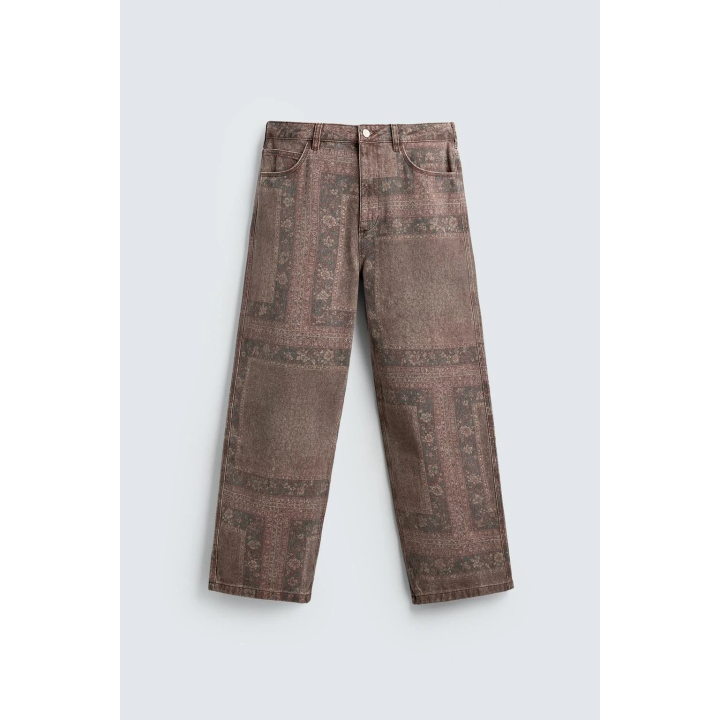 БРЮКИ BAGGY FIT С ПРИНТОМ «БАНДАНА»