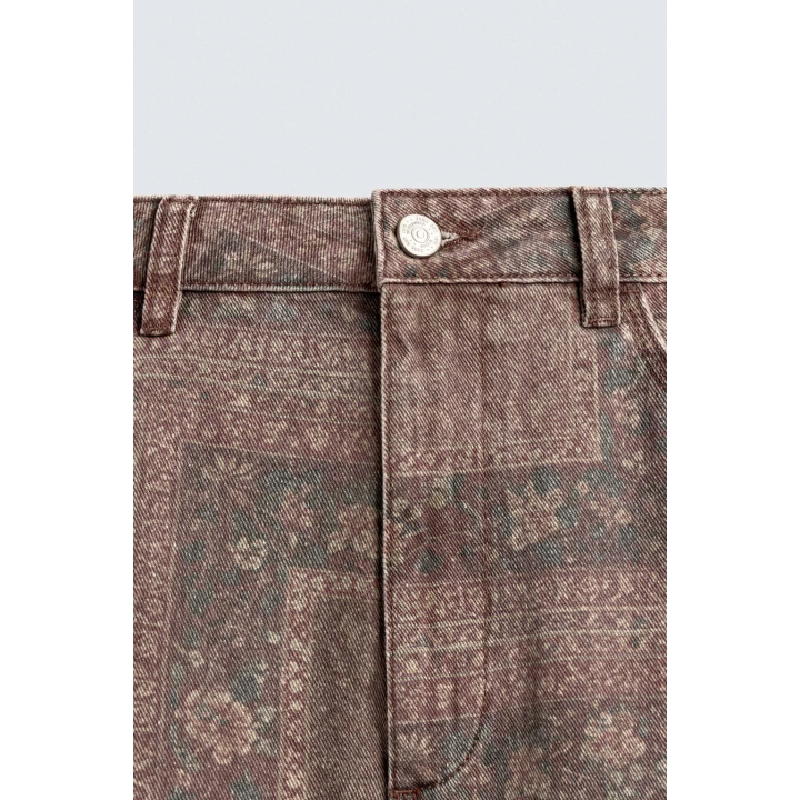 БРЮКИ BAGGY FIT С ПРИНТОМ «БАНДАНА»