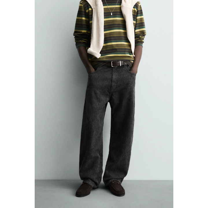 Брюки свободного кроя в клетку