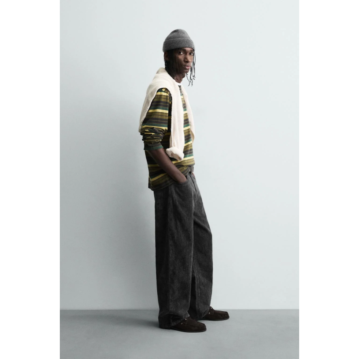 Брюки свободного кроя в клетку