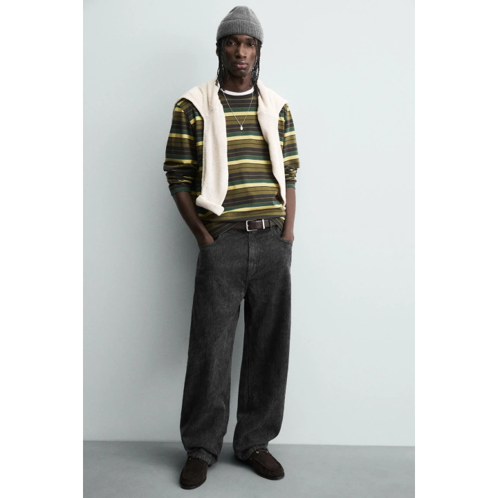 Брюки свободного кроя в клетку