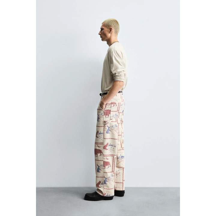 БРЮКИ С ПРИНТОМ В СТИЛЕ КОМИКСОВ