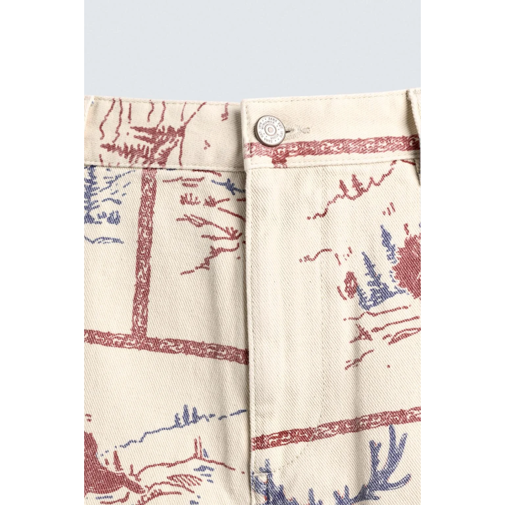 БРЮКИ С ПРИНТОМ В СТИЛЕ КОМИКСОВ