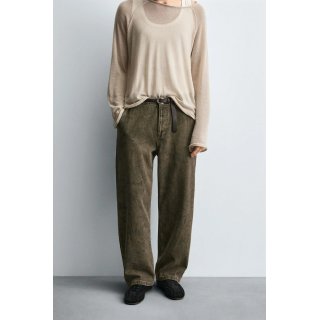 БРЮКИ КАРГО ИЗ ТКАНИ С АБСТРАКТНЫМ ПРИНТОМ