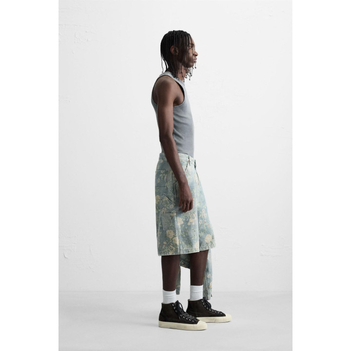 ШОРТЫ КАРГО С ЦВЕТОЧНЫМ ПРИНТОМ