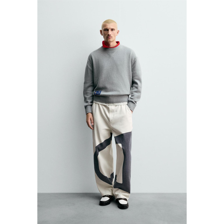 БРЮКИ С КОНТРАСТНЫМ ЛОГОТИПОМ CHAMPION ® X ZARA