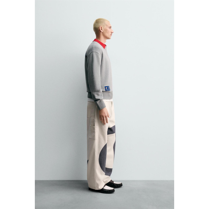 БРЮКИ С КОНТРАСТНЫМ ЛОГОТИПОМ CHAMPION ® X ZARA