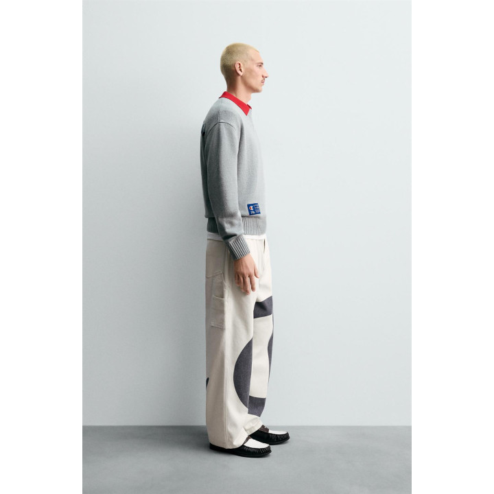 БРЮКИ С КОНТРАСТНЫМ ЛОГОТИПОМ CHAMPION ® X ZARA