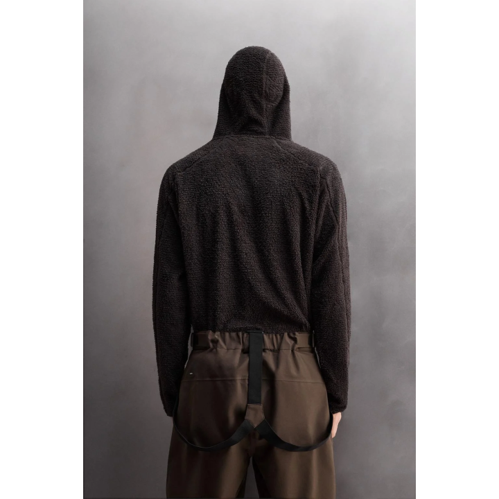 ФЛИСОВАЯ ТОЛСТОВКА SKI С КАПЮШОНОМ И ТЕКСТУРОЙ