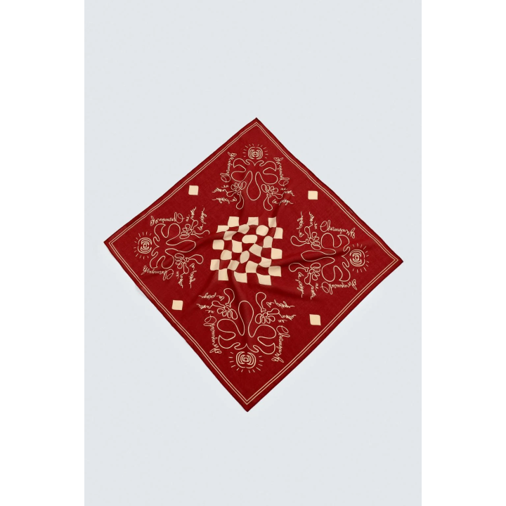 БАНДАНА С КОНТРАСТНЫМ ПРИНТОМ