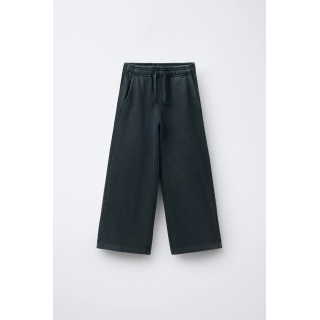 БРЮКИ WIDE LEG С ЭФФЕКТОМ ПОТЕРТОСТИ, ЗВЕЗДАМИ И ЗАКЛЕПКАМИ