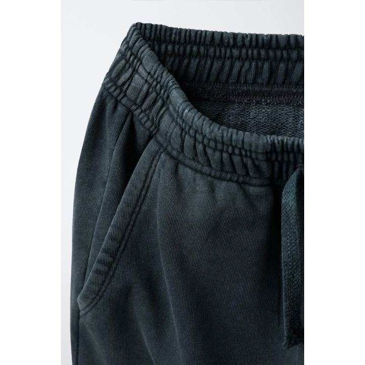 БРЮКИ WIDE LEG С ЭФФЕКТОМ ПОТЕРТОСТИ, ЗВЕЗДАМИ И ЗАКЛЕПКАМИ