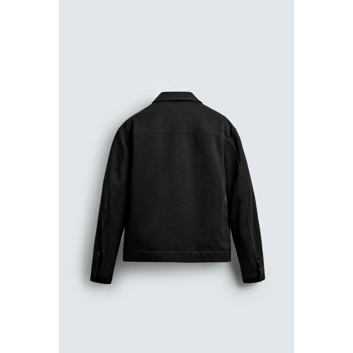 КУРТКА ИЗ ТКАНИ С ФАКТУРНЫМ РИСУНКОМ И МОЛНИЕЙ