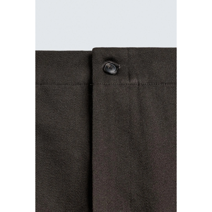 БРЮКИ ИЗ РЕЛЬЕФНОЙ ШЕРСТИ И ХЛОПКА