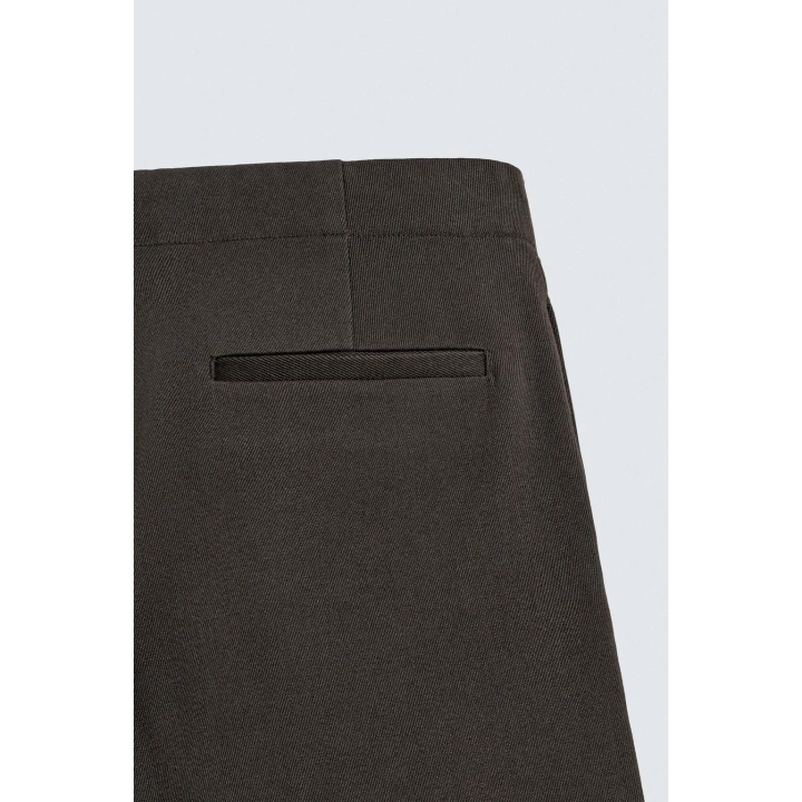 БРЮКИ ИЗ РЕЛЬЕФНОЙ ШЕРСТИ И ХЛОПКА