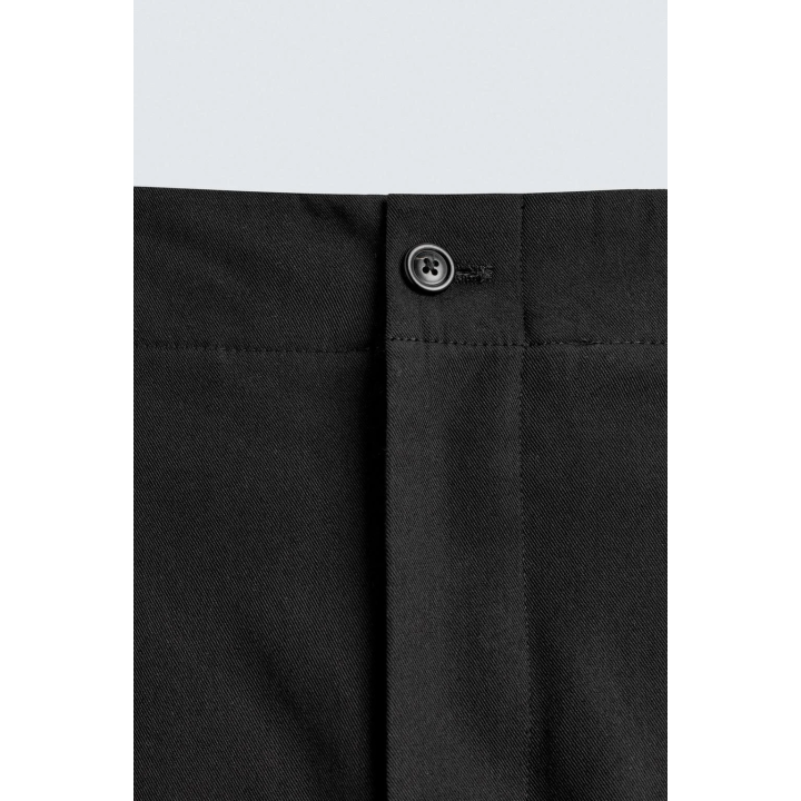 БРЮКИ СО СКЛАДКАМИ ИЗ ХЛОПКА И ВИСКОЗЫ