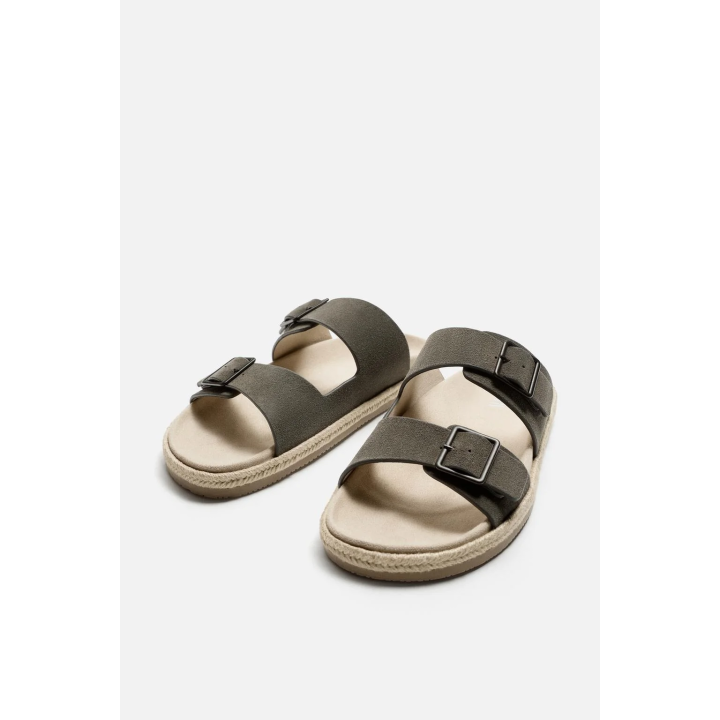 КОЖАНЫЕ САНДАЛИИ С ДВУМЯ РЕМЕШКАМИ