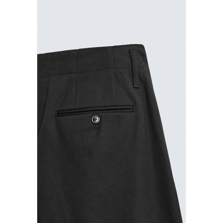 БРЮКИ СО СКЛАДКАМИ ИЗ ХЛОПКА И ВИСКОЗЫ