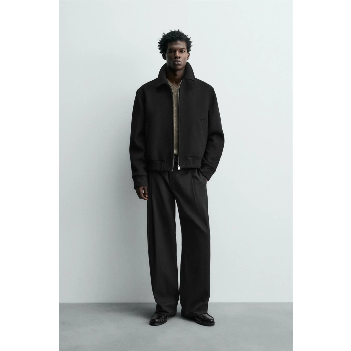 БРЮКИ СО СКЛАДКАМИ ИЗ ХЛОПКА И ВИСКОЗЫ