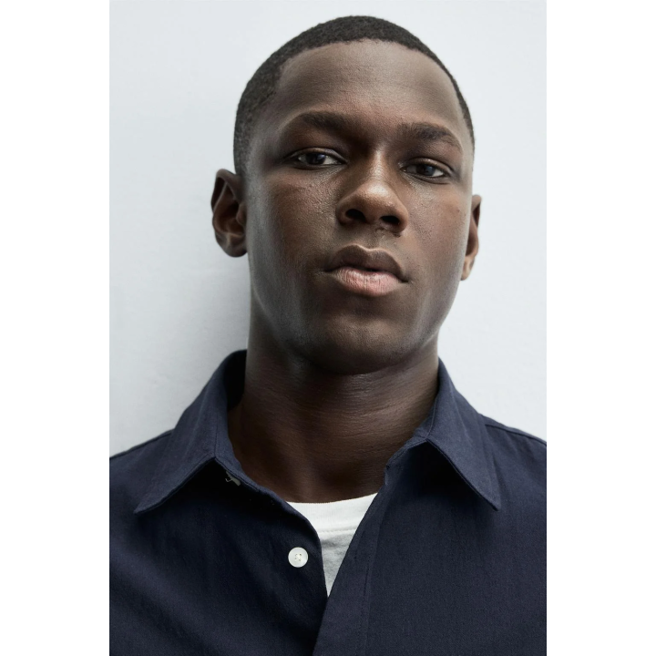 РУБАШКА В ПОЛОСКУ С ЭФФЕКТОМ ПОТЕРТОСТИ