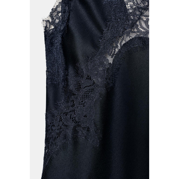 ПЛАТЬЕ АСИММЕТРИЧНОГО КРОЯ С КРУЖЕВОМ — ZW COLLECTION