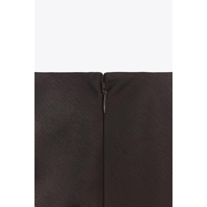 АТЛАСНАЯ ЮБКА С КРУЖЕВОМ — ZW COLLECTION