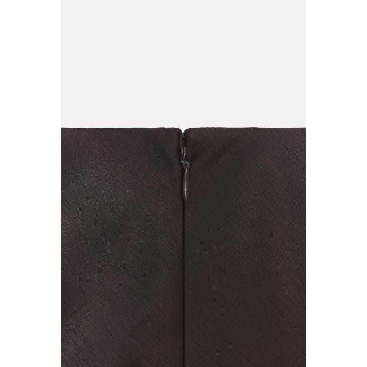 АТЛАСНАЯ ЮБКА С КРУЖЕВОМ — ZW COLLECTION