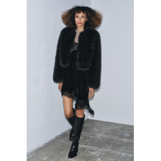 БАРХАТНОЕ ПЛАТЬЕ С КРУЖЕВОМ — ZW COLLECTION