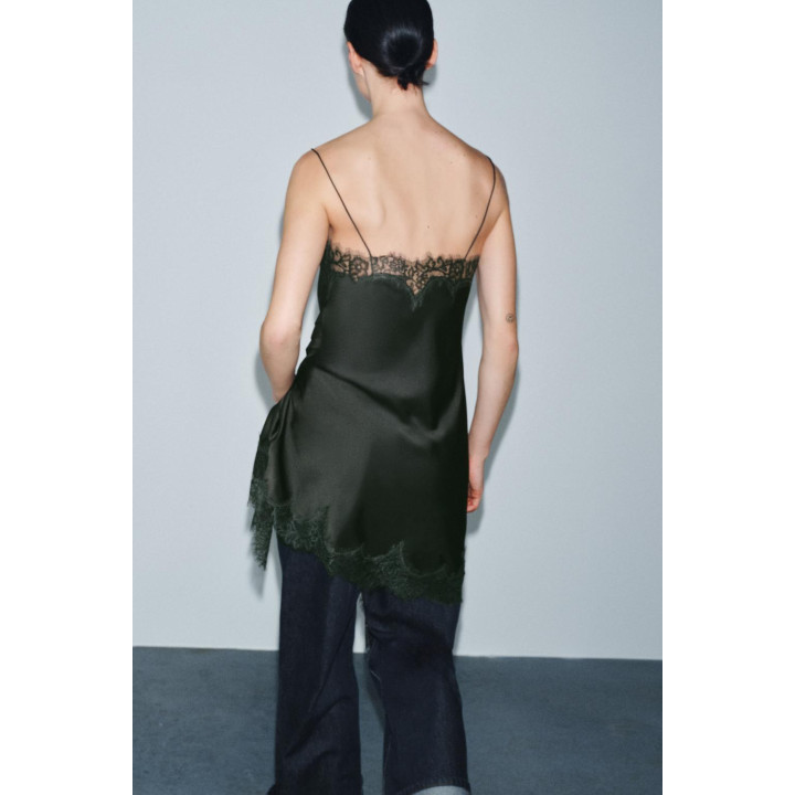 Топ camisole с кружевными оборками коллекции zw