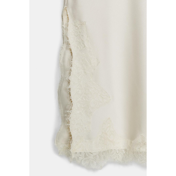 ПЛАТЬЕ-КОМБИНАЦИЯ С КРУЖЕВОМ — ZW COLLECTION