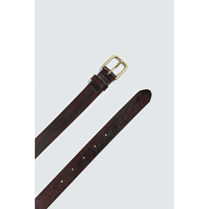 КОЖАНЫЙ РЕМЕНЬ С ЭФФЕКТОМ ПОМЯТОСТИ