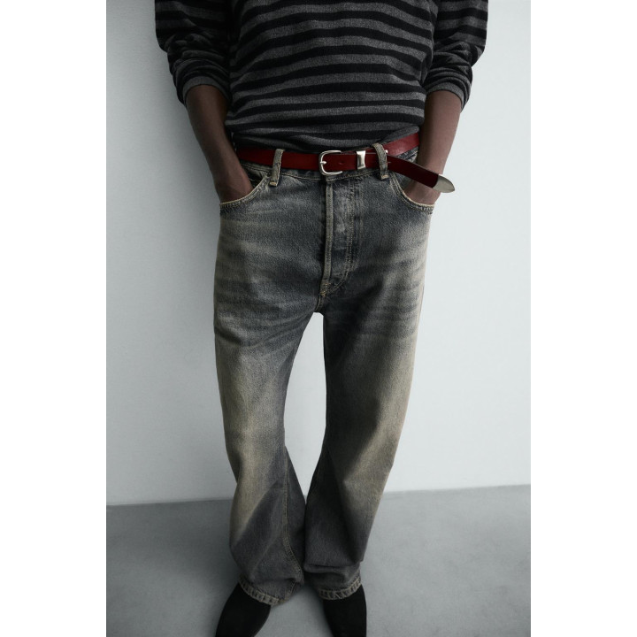 КОЖАНЫЙ РЕМЕНЬ В ВИНТАЖНОМ СТИЛЕ