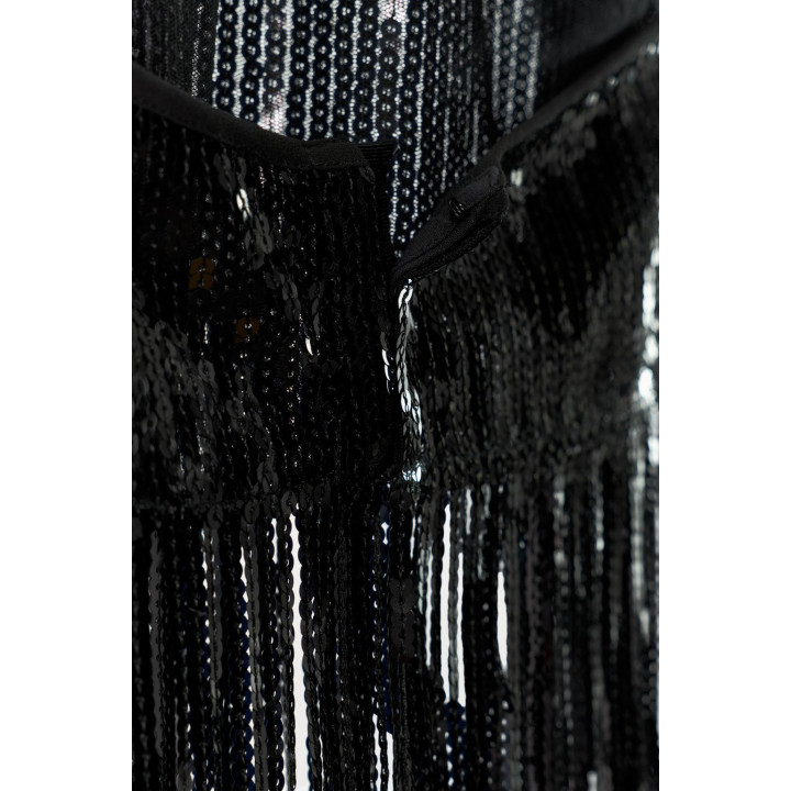 ТОП С ГОРЛОВИНОЙ ХАЛТЕР, ПАЙЕТКАМИ И БАХРОМОЙ