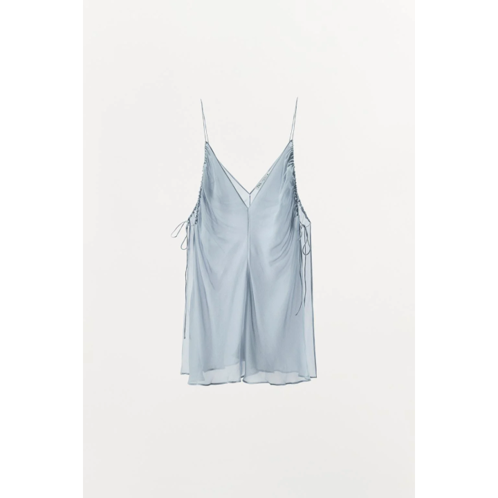 ПОЛУПРОЗРАЧНЫЙ ТОП СО СБОРКАМИ