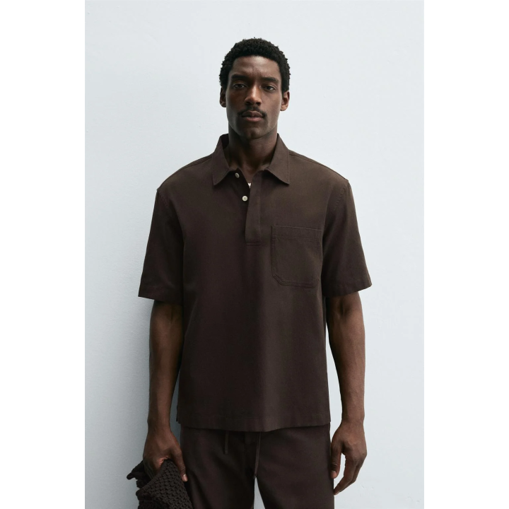 РУБАШКА-ПОЛО ИЗ ЛИОЦЕЛЛА И ХЛОПКА