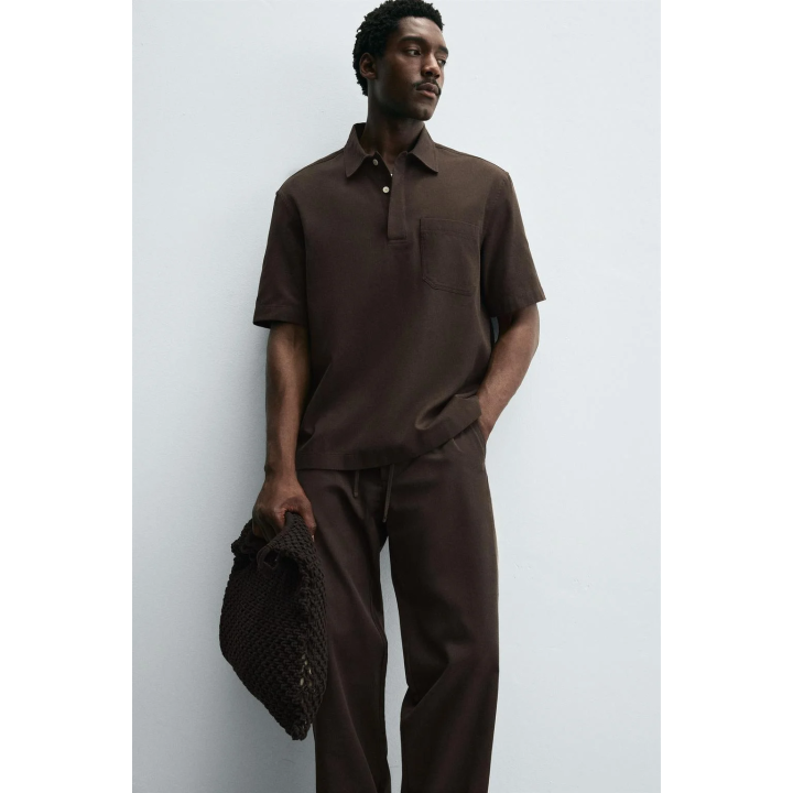 РУБАШКА-ПОЛО ИЗ ЛИОЦЕЛЛА И ХЛОПКА