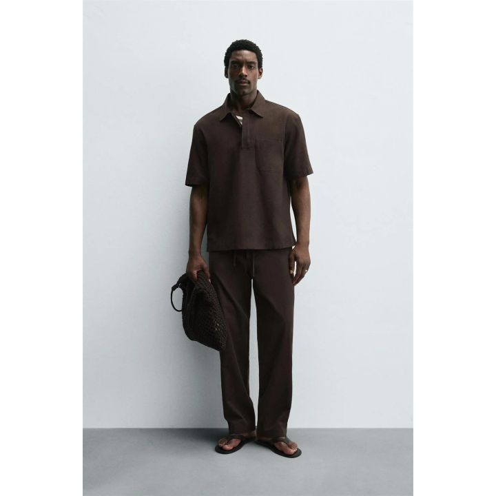 РУБАШКА-ПОЛО ИЗ ЛИОЦЕЛЛА И ХЛОПКА