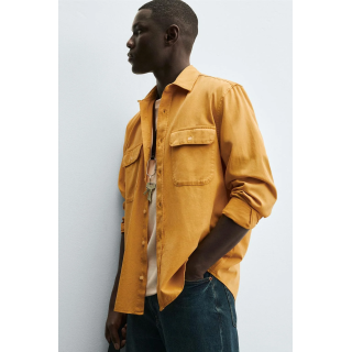 РУБАШКА ИЗ ЛИОЦЕЛЛА И ХЛОПКА С КАРМАНАМИ