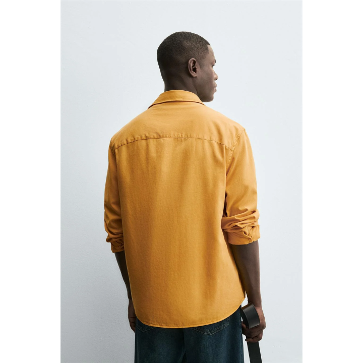 РУБАШКА ИЗ ЛИОЦЕЛЛА И ХЛОПКА С КАРМАНАМИ