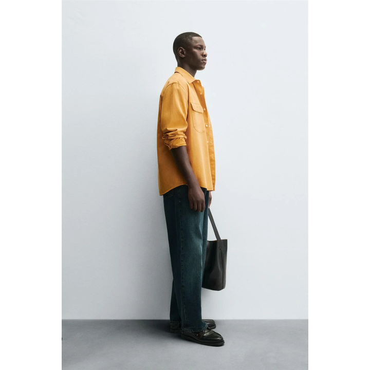 РУБАШКА ИЗ ЛИОЦЕЛЛА И ХЛОПКА С КАРМАНАМИ