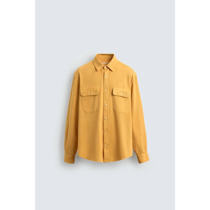 РУБАШКА ИЗ ЛИОЦЕЛЛА И ХЛОПКА С КАРМАНАМИ