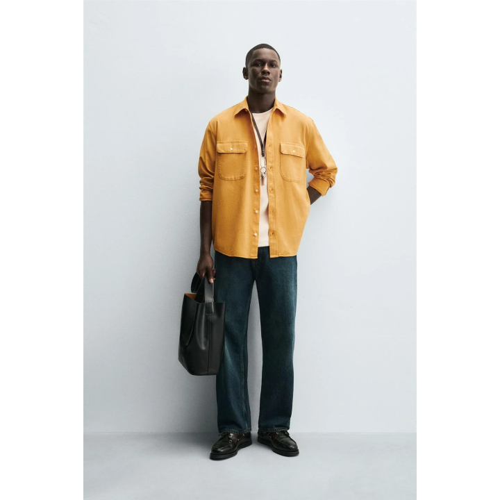 РУБАШКА ИЗ ЛИОЦЕЛЛА И ХЛОПКА С КАРМАНАМИ