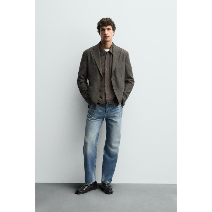 БЛЕЙЗЕР ИЗ ШЕРСТИ С РЕЛЬЕФНЫМ УЗОРОМ