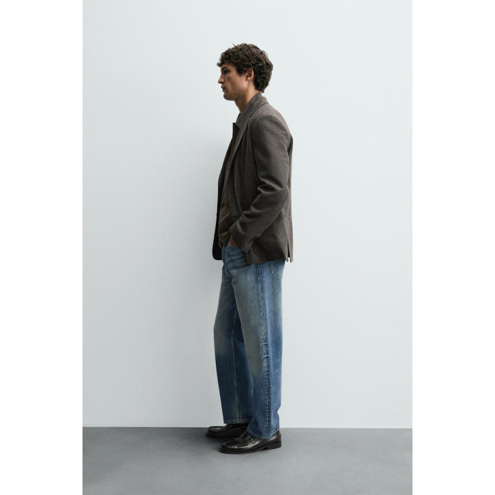 БЛЕЙЗЕР ИЗ ШЕРСТИ С РЕЛЬЕФНЫМ УЗОРОМ