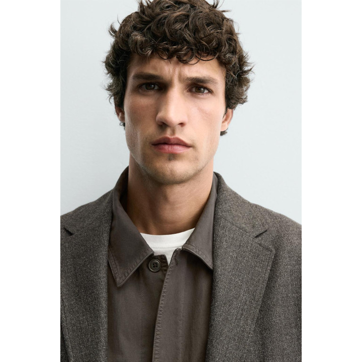 БЛЕЙЗЕР ИЗ ШЕРСТИ С РЕЛЬЕФНЫМ УЗОРОМ