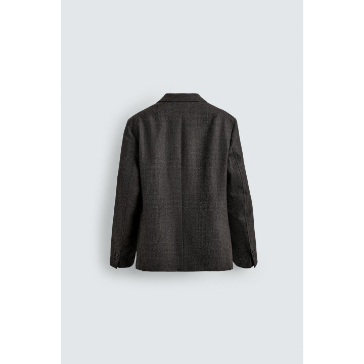 БЛЕЙЗЕР ИЗ ШЕРСТИ С РЕЛЬЕФНЫМ УЗОРОМ