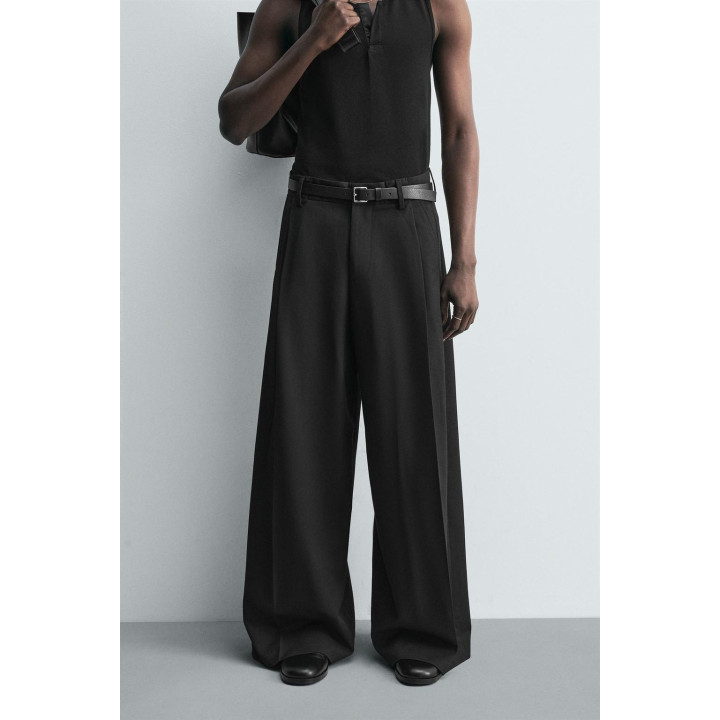 БРЮКИ WIDE FIT СО СКЛАДКАМИ