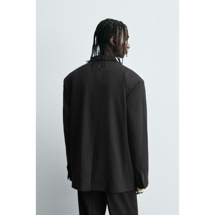 ДВУБОРТНЫЙ КОСТЮМНЫЙ БЛЕЙЗЕР В ПОЛОСКУ