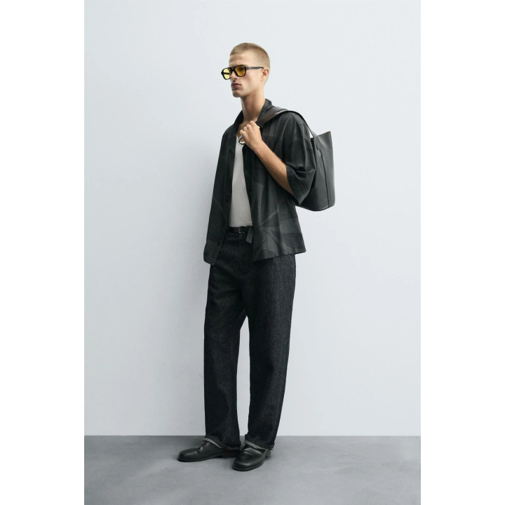 РУБАШКА ИЗ ВИСКОЗЫ И ЛЬНА